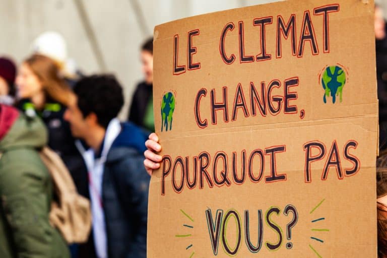 manifestants pour le climat