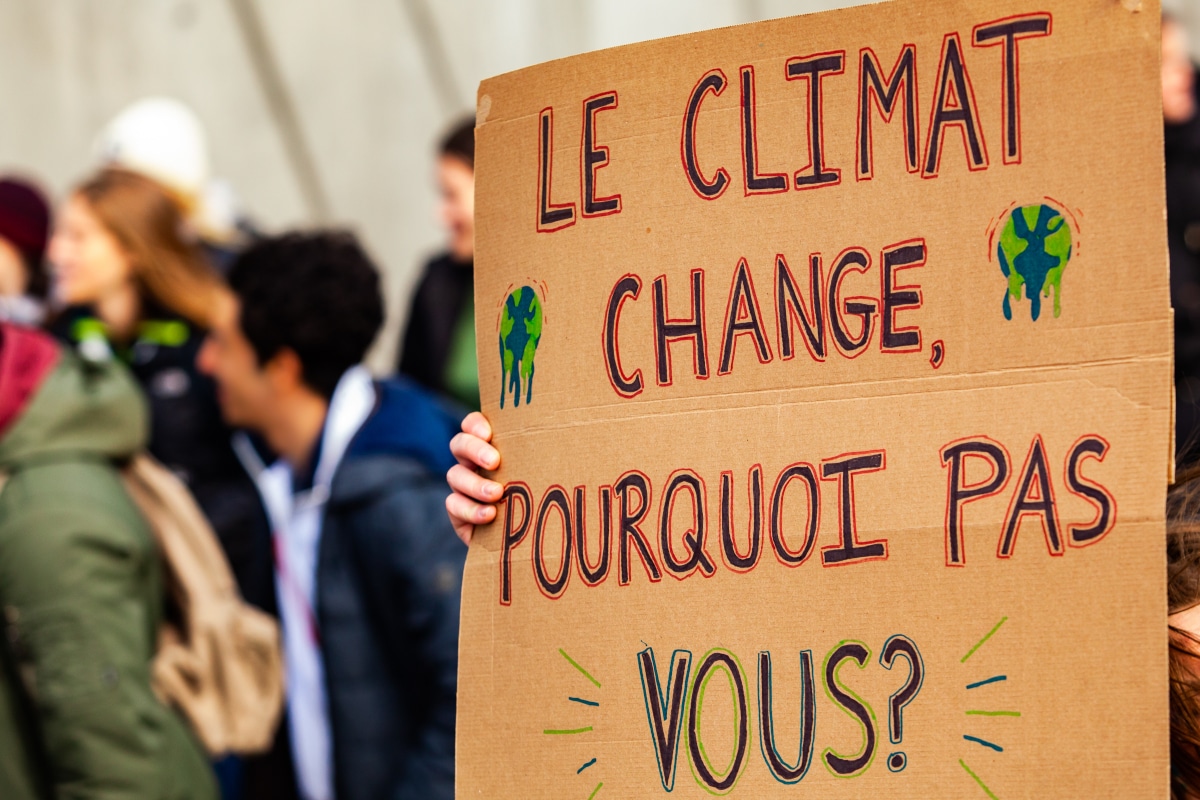 manifestants pour le climat