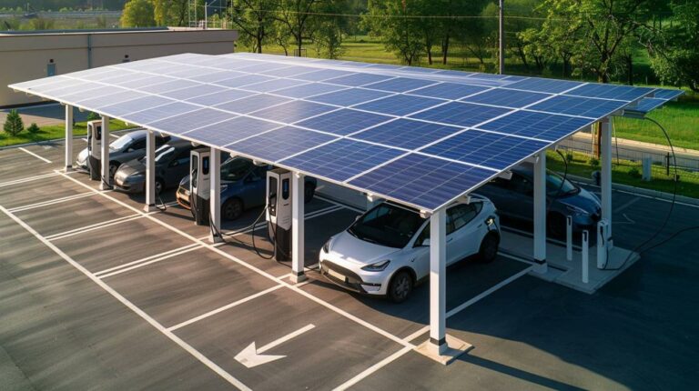 Carport solaire : rechargez votre voiture en toute simplicité