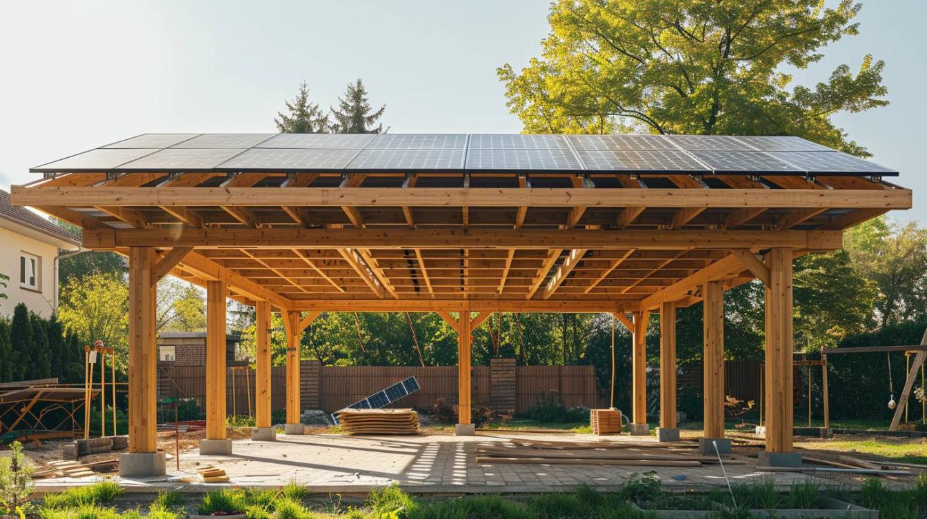 Construire votre propre carport solaire en bois