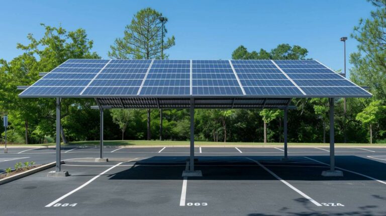Le carport solaire prêt à l’emploi