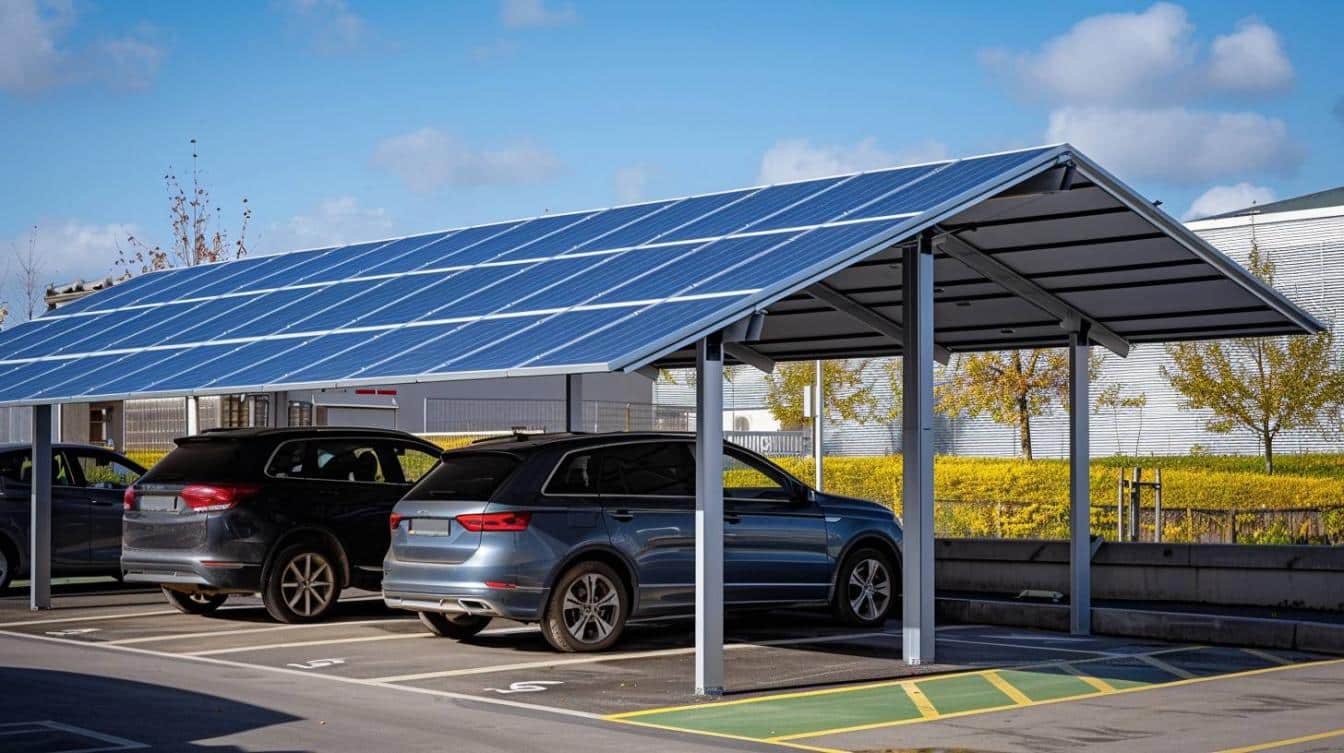 Le carport solaire prêt à l’emploi