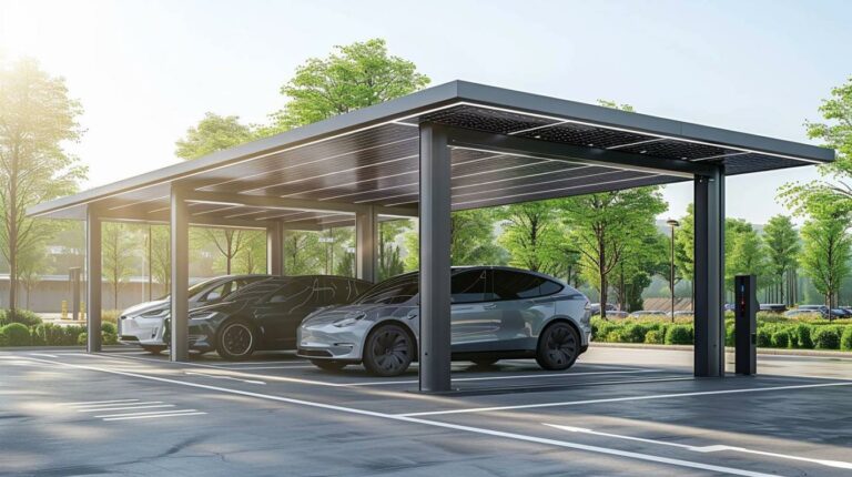 Le carport solaire : une solution innovante pour recharger les véhicules électriques