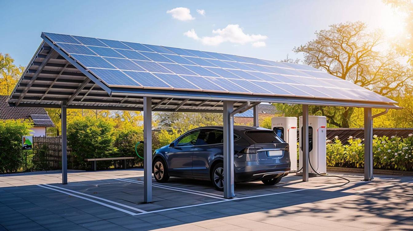 Le carport solaire : une solution innovante pour recharger les véhicules électriques