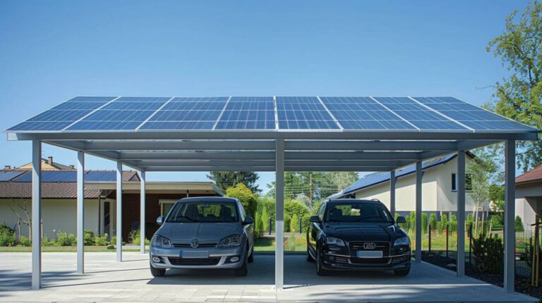 Optimisez l’espace avec un carport solaire pour deux voitures