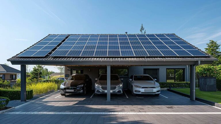 Optimisez votre espace avec un carport solaire pour 3 voitures