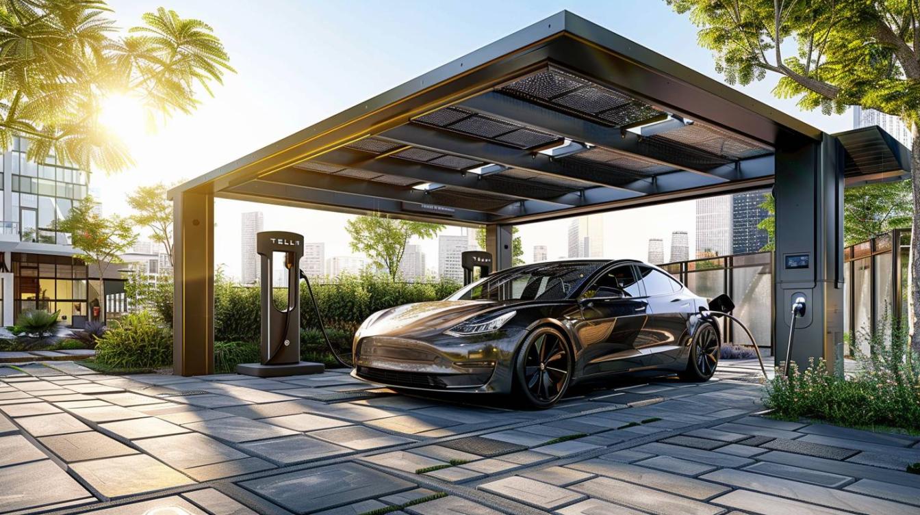 Optimisez votre stationnement avec un carport solaire et une borne de recharge