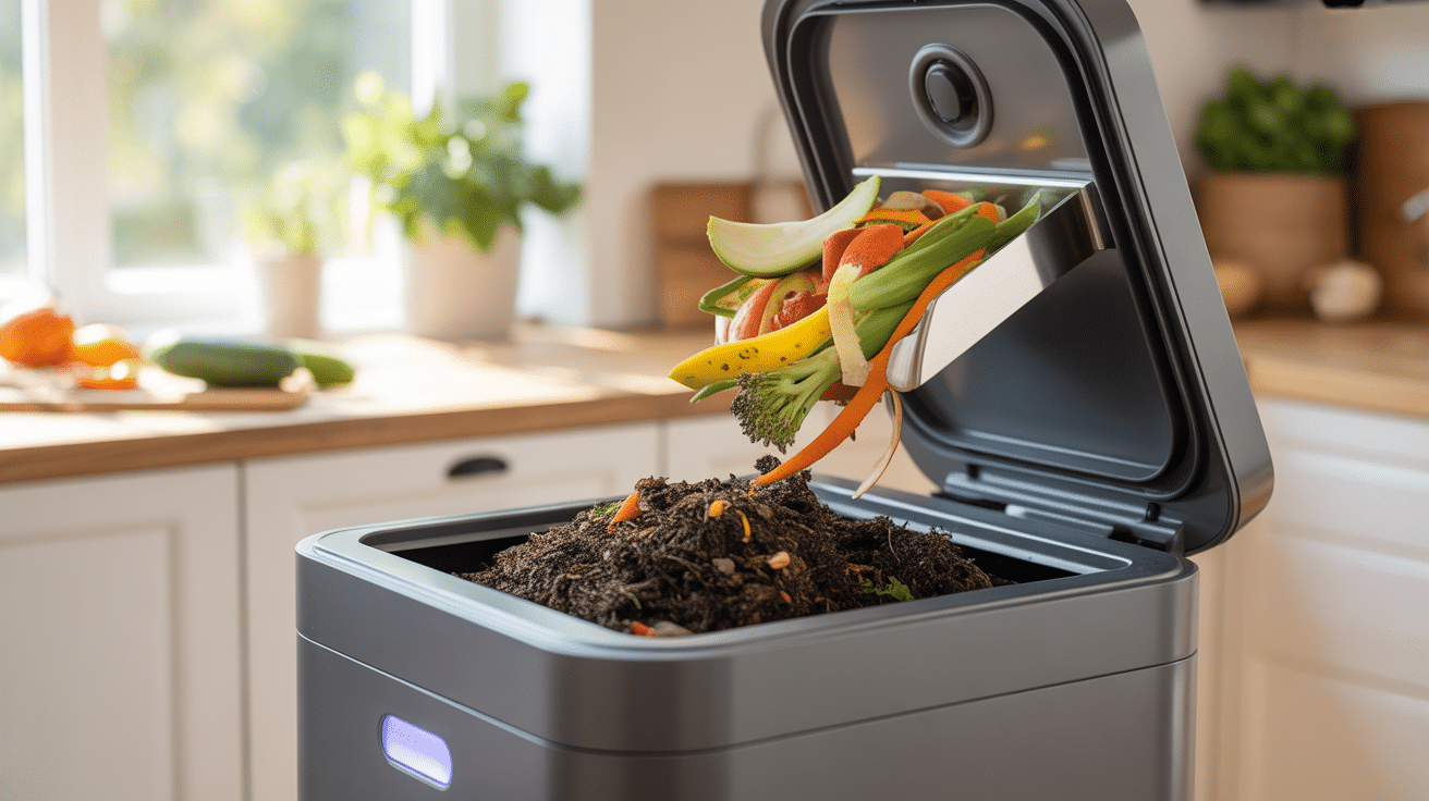 composteur moderne cuisine