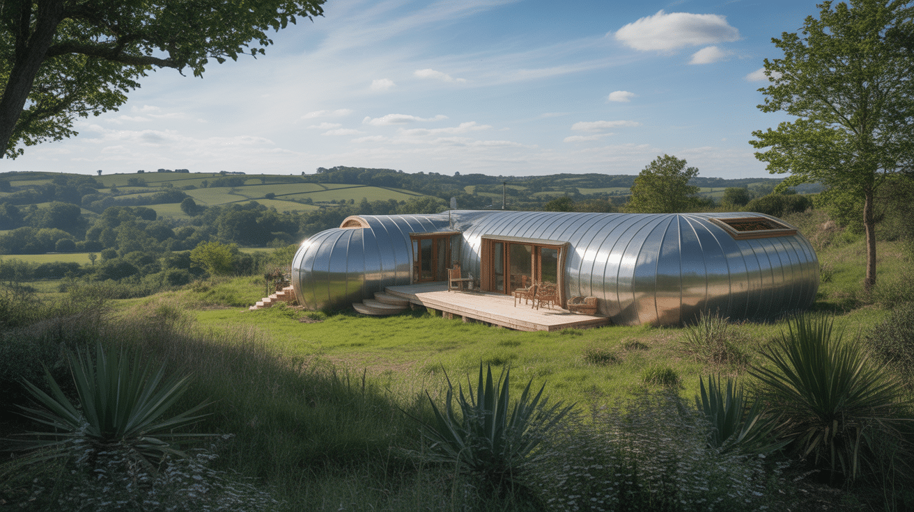 maison terre recyclee