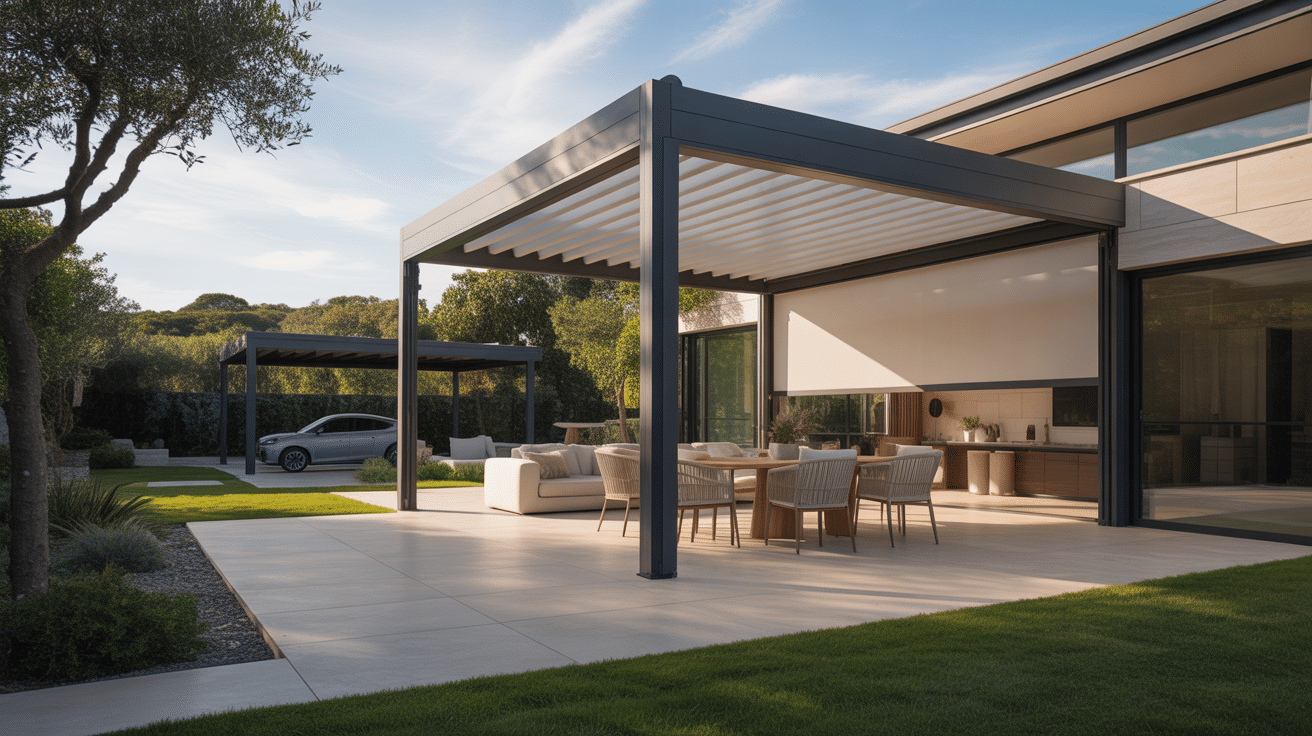 pergola toitretractable voletsmotorises carport