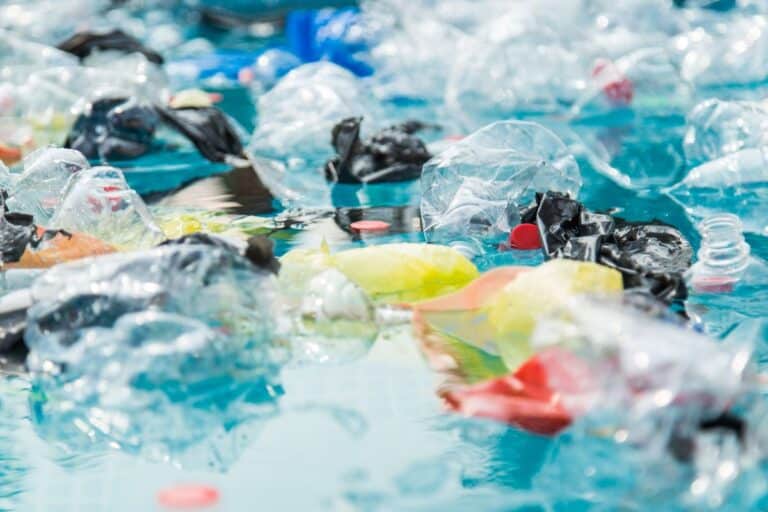 plastique fond au contact de l’eau salée